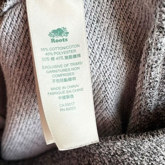 Roots Zip Up Hoodie XS Gray Salt Pepper Canada - Picture 12 of 13